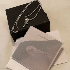 Laura Lombardi Sterling Mini Cecilia Pendant Necklace, 18”, NIB